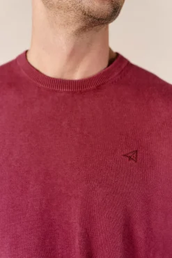 Jersey cuello redondo algod&oacute;n lavado