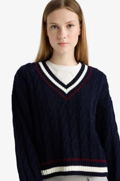 Jersey de cuello pico