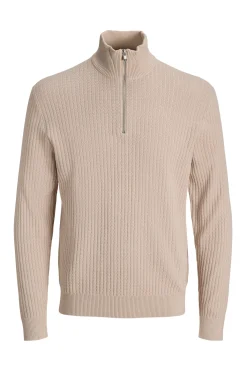 Jersey de punto cuello cremallera