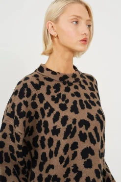 Jersey de punto leopardo
