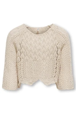 Jersey de punto ligero cropped