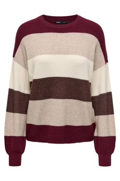Jersey de rayas cuello redondo