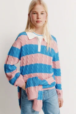 Jersey polo rayas ni&ntilde;a