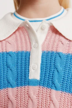 Jersey polo rayas ni&ntilde;a