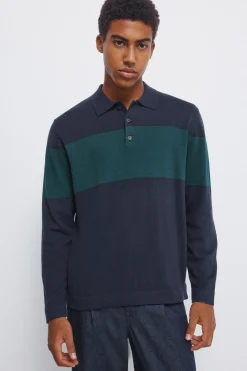 Jersey raya cuello polo