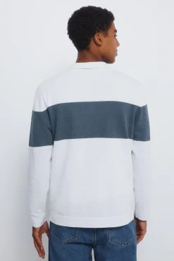 Jersey raya cuello polo