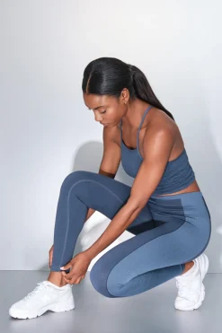 Leggings largos SEAMLESS COMFORT azul