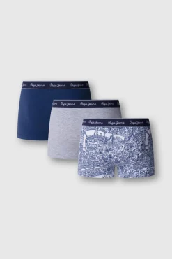 Pack 3 boxer liso y estampado