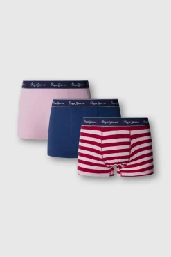 Pack 3 boxer liso y rayas