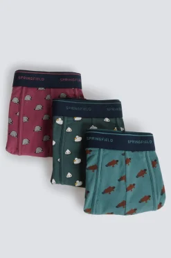 Pack 3 boxers animales