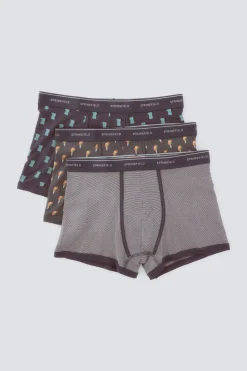 Pack 3 boxers caf&eacute; con helado