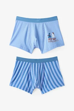 Pack 2 boxers dino rayas