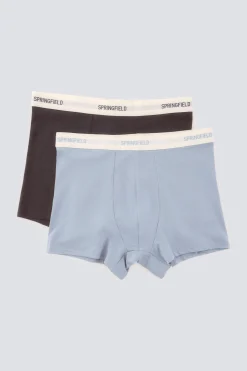 Pack 2 boxers punto algod&oacute;n