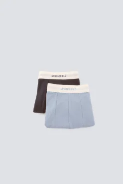 Pack 2 boxers punto algod&oacute;n