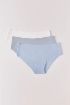 Pack 3 bragas culottes microfibra multicolor