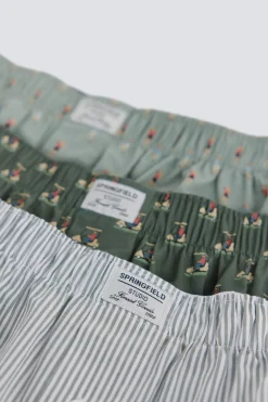 Pack 3 calzoncillos estampado retro