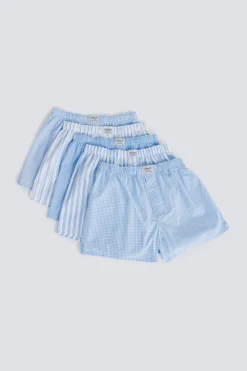 Pack 5 calzoncillos rayas azules