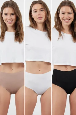 Pack de 3 bragas altas invisibles