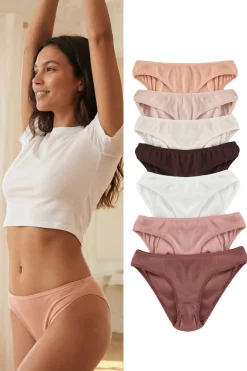 Pack de 7 bragas cl&aacute;sicas canal&eacute;