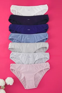 Pack de 7 bragas cl&aacute;sicas semanales