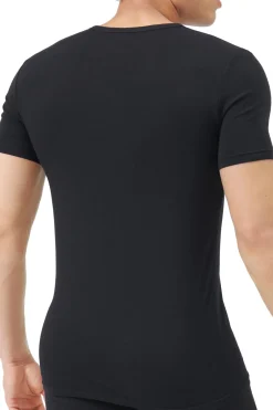 Pack de 2 camisetas de cuello pico de algod&oacute;n el&aacute;stico para hombre