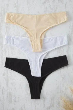 Pack de 3 tangas lisos