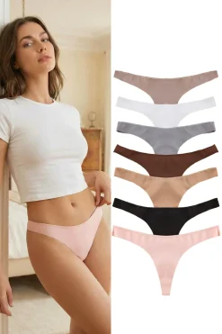 Pack de 7 tangas sin costuras
