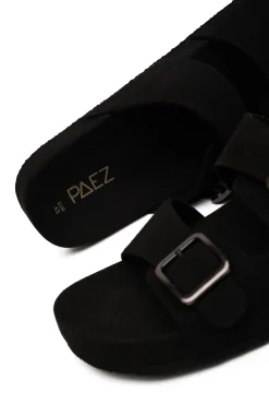 Paez Sandal Bio Vegan Suede Black