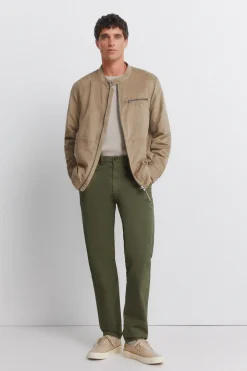 Pantal&oacute;n chino microestampado slim fit
