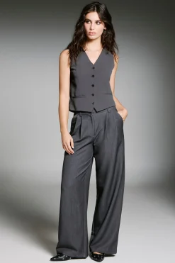 Pantal&oacute;n de traje wide leg