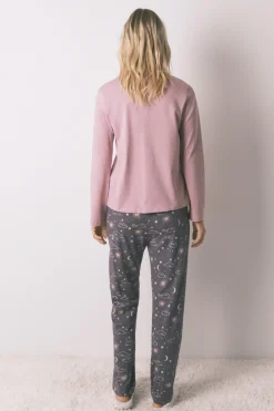 Pantal&oacute;n largo 100% algod&oacute;n estampado astral