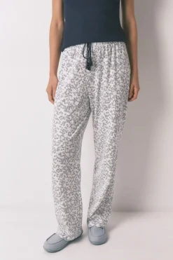 Pantal&oacute;n largo algod&oacute;n estampado floral