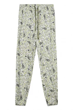 Pantal&oacute;n largo algod&oacute;n estampado Paisley