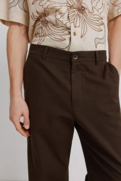 Pantal&oacute;n lino recto straight fit