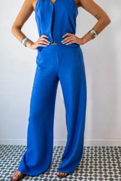Pantal&oacute;n palazzo el&aacute;stico