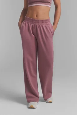 Pantal&oacute;n recto ancho suave rosa