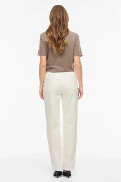 Pantal&oacute;n vaquero recto con cintura alta