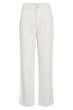 Pantal&oacute;n vaquero recto con cintura alta