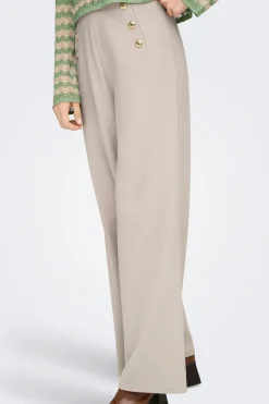 Pantal&oacute;n wide con botones