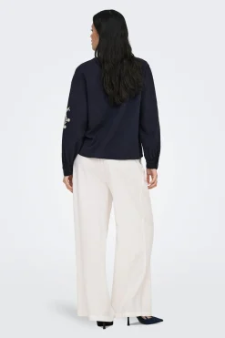 Pantal&oacute;n wide de lino