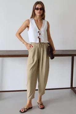 Pantalones corte carrot