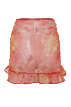 Pareo tie-dye volantes