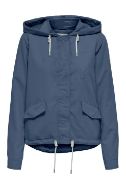 Parka corta con capucha