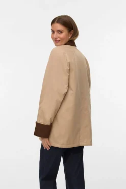 Parka encerada multibolsillos