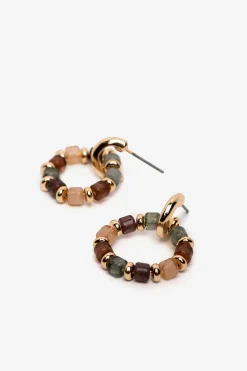 Pendientes de Aro con Cuenta