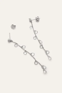 Pendientes Long Spark Plata