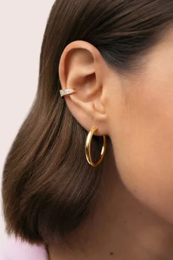 Pendiente Suelto Ear Cuff Scarlett Baño Oro