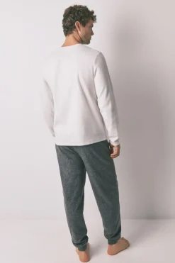 Pijama largo hombre polar gris Star Wars
