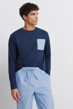 Pijama largo rayas