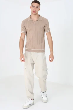 Polo de punto con manga corta